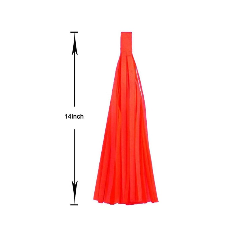 Aimto 20PCS Shiny Tassel Garland Tissue Paper Tassel Banner,Table Decor,Tassels Party Decor Supplies - Rose Gold,Peach Color,Light Pink,White - Image 3
